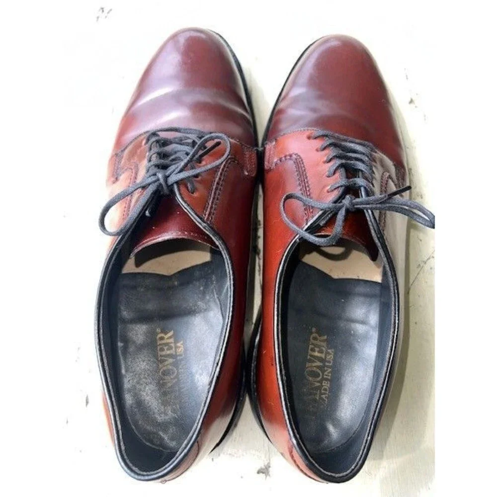 HANOVER (U.S.A.), Brown SHELL CORDOVAN Blucher (Derby), Circa 1980 Mn’s Sz 11E/C